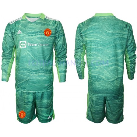 Barn Fotballdrakter Keeper Manchester United Tredje 2021-22 Langermet